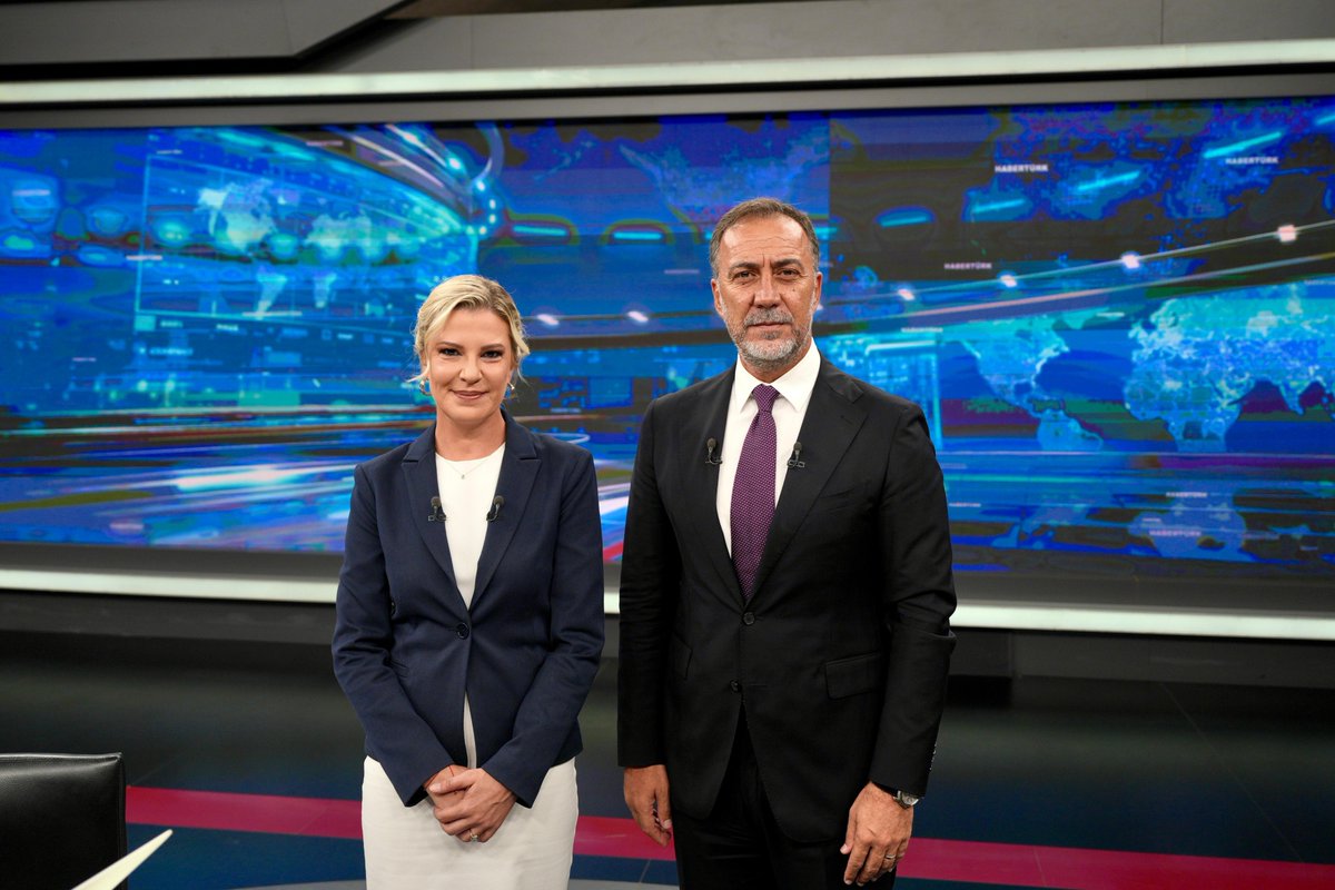 BBvolkanyilmaz's tweet photo. HaberTürk TV’ye konuk olduk. TMSF üyesi Medya Grubu Başkanı Şeref Safa şahsında tüm yayın ekibine teşekkür ederim. https://t.co/ZrMKdNVp7X