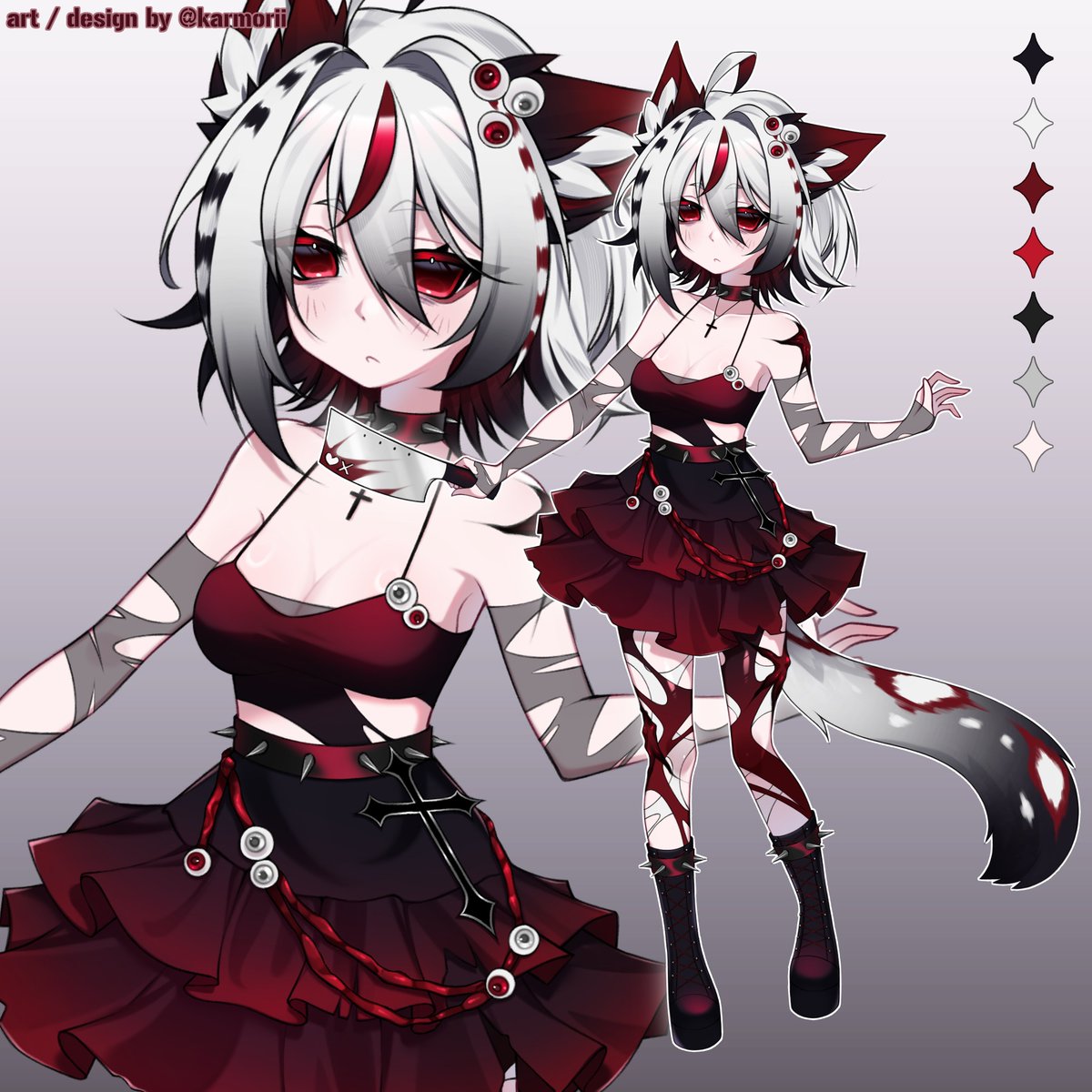 karmorii's tweet photo. butcher kitty adopt ♰
╰┈➤ 100 usd  

▸ available in my vgen shop, commercial use + streaming use included !!
https://t.co/QQ9w7HDldd 

♡ &amp; ⟳ appreciated .ᐟ .ᐟ https://t.co/Py1QX4AgfY