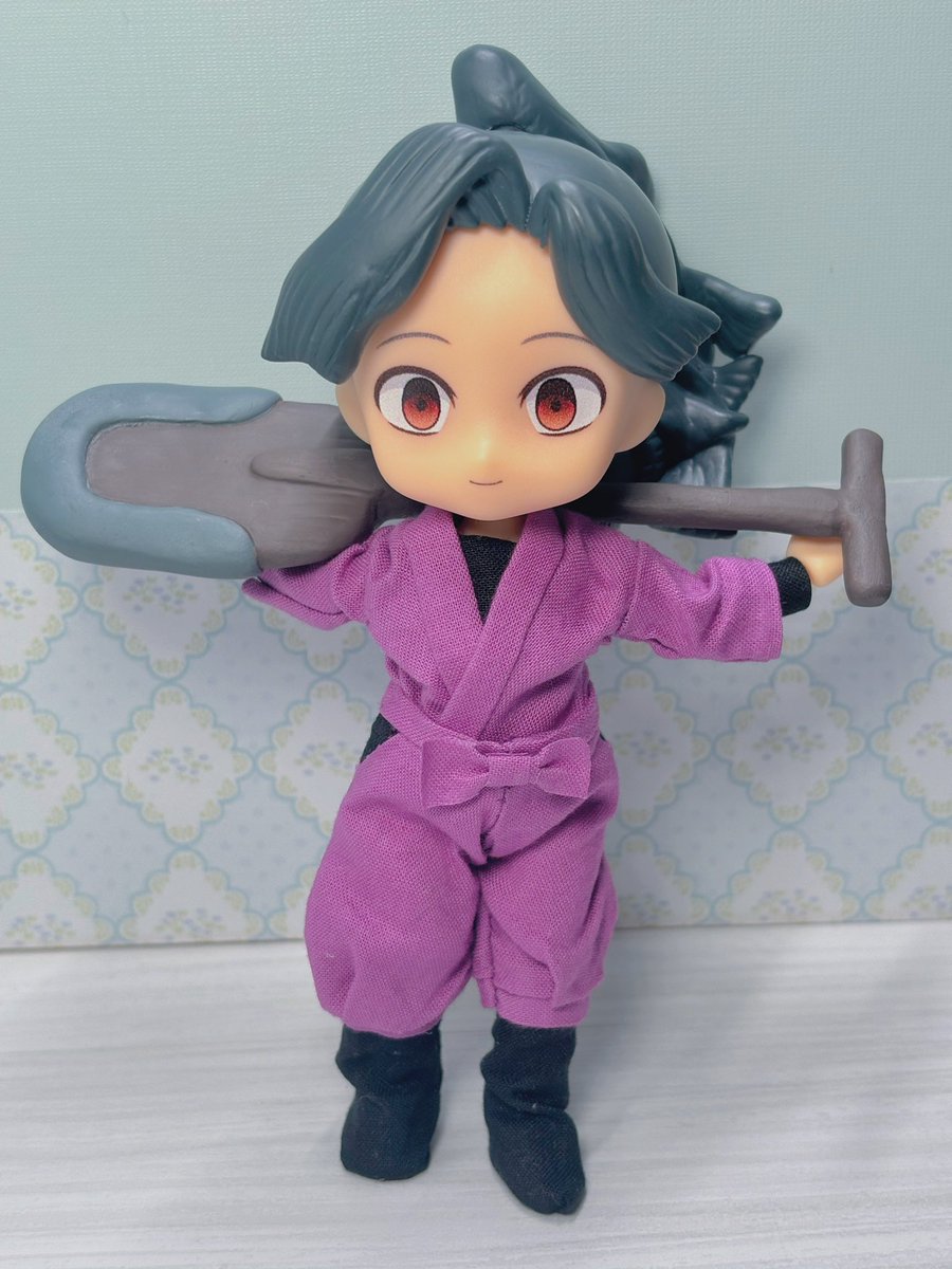 pgrng3's tweet photo. どんくらいハマってるかって、勢いでｷﾊﾁﾛのねんどろ作るくらいには頭おかしくなってる https://t.co/5tlhL897AQ