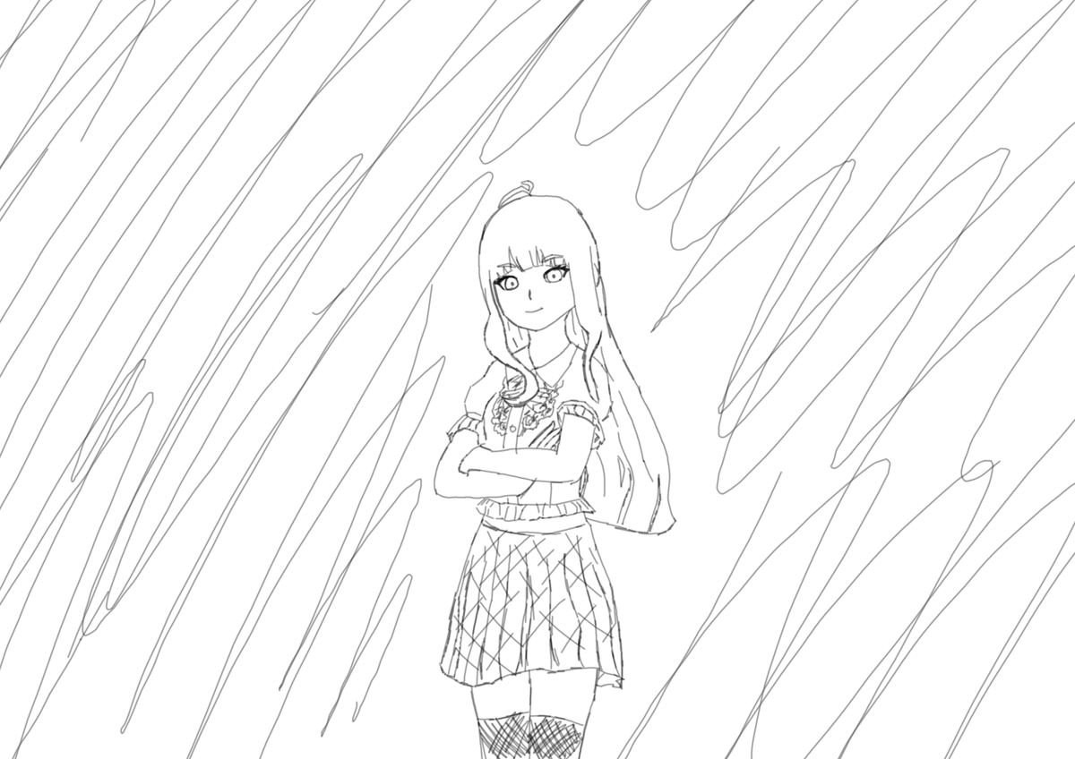 Ember0807's tweet photo. day 11 of drawing every day until i become THE GREATEST ARTIST IN THE WORLD. today was a sketch day to try and find better face structure. sketch #2 is traced from a vroid model i made. https://t.co/bmWO3w208A