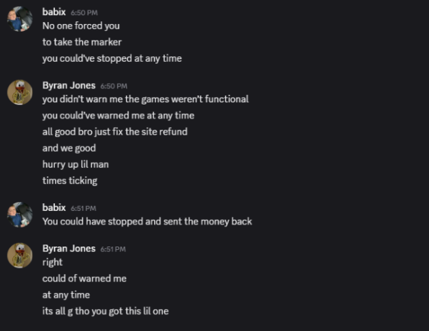 babix_betbolt's tweet photo. His excuse was that pragmatic salon prive wasn't working that day, but he could've still played Evolution prive or anything else or simply return the marker until all was fixed. 

Instead, he played, lost and decided to weasel his way out of paying back. https://t.co/jIMS6aLiEz