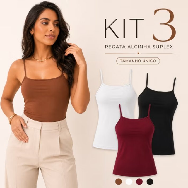 _Namnori's tweet photo. Esse kit aqui!!!! Amei!!!

Kit 3 Blusa Regata Feminina Suplex Básica Alça Fina Lisa Forro Duplo Busto Blusinha 

por R$58,99.

https://t.co/iENtBXJJXz https://t.co/sh71VZ73Xf