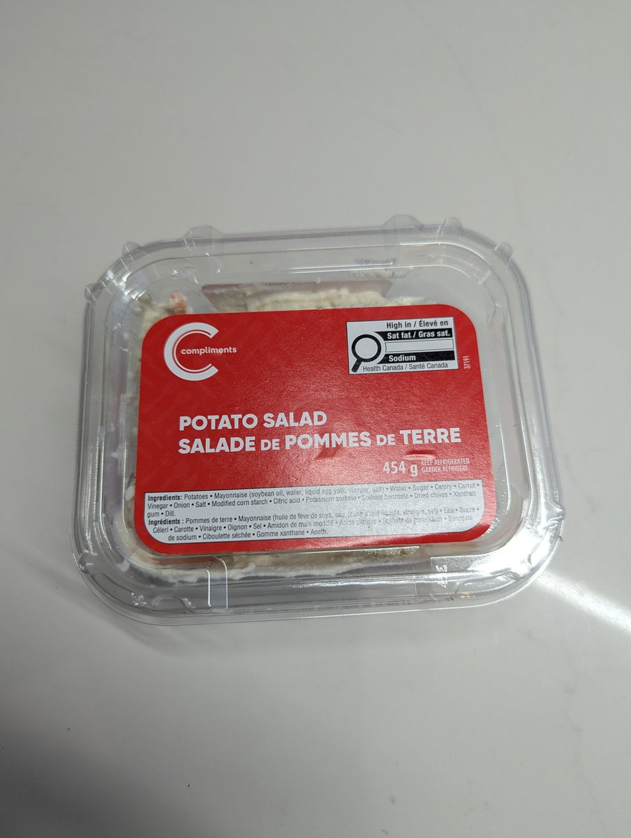 inezuerz's tweet photo. Hey @sobeys This product says it's 'imported for Sobeys'. A quick search tells me that means it's probably imported from the USA. I mean WTF... Come on @sobeys. With all the potatoes in PEI you can do better than that. Start selling Canadian made potato salad. Time to #change. 🇨🇦 https://t.co/BAETOcTqPk