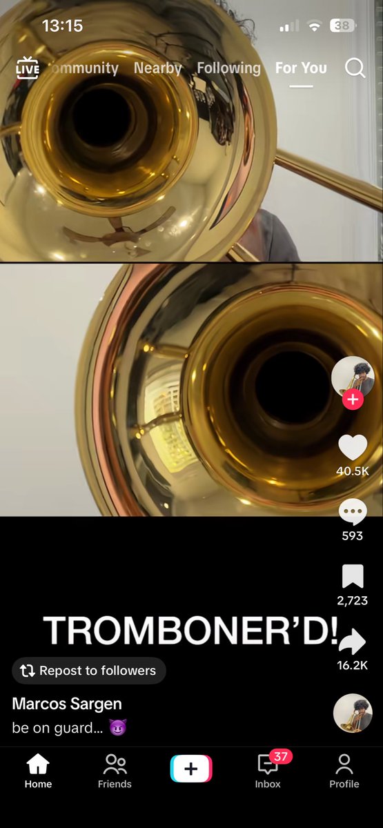 bham264's tweet photo. Ive been tromboned like 7 times today and idk what to do anymore https://t.co/Z2hAxPupLv