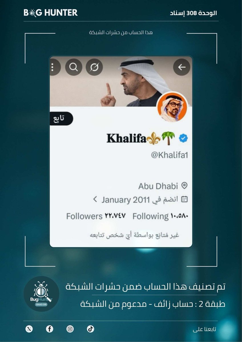 ReeMo6993's tweet photo. 🔴🚨🔴🚨تقرير @bughunter_App : رصـد حساب مشبوه
حساب زائف (طبقة 2- #ذباب_إلكتروني)
أبرز الأنماط التي يروج لها:
ترويج للتطبيع
للمساهمة في بناء فضاء رقمي آمن وموثوق، ندعوكم للإبلاغ عنه عبر الرابط
https://t.co/9bUFthbQge https://t.co/Q4PcwFylox