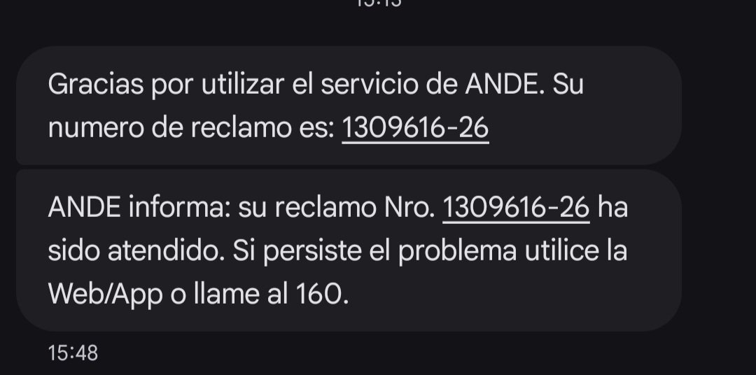 juankbarriosf's tweet photo. @ANDEOficial @MBaezReyes Podrian darle seguimiento a este reclamo que llega el mensaje ha sido atendido pero sigue igual ypane centro https://t.co/CX3yR9BFBj
