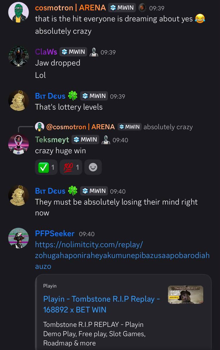 MasonVersluis's tweet photo. This guy just hit nearly a 170,000X… What a W

I prefer @MetaWin because they don’t push fake streamer slop

All the wins you see on X get pushed in their discord with the actual replay attached

A lot of times the guy who won is in the discord chatting

On top of that, they���re giving away $400,000 in rewards to players this week

If you deposit on https://t.co/K4ruo8DpxG, you qualify

Go make an account & comment your username

I’ve got another $250 for one of you