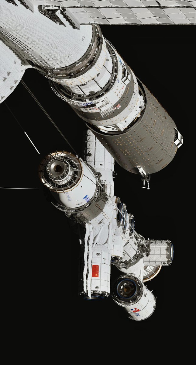 PaulC04's tweet photo. Other views of the Hail Mary, this is the crew module, design made with Production designer Charles Wood, in blender, rendered with cycle. https://t.co/eJnyGrKFl7
