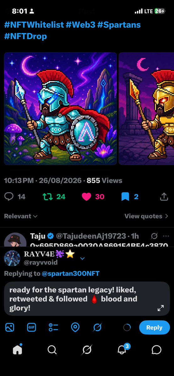 rayvvoid's tweet photo. @spartan300NFT ready for the spartan legacy! liked, retweeted &amp; followed 🩸 blood and glory!

BPFKcvuioFN6dNc6PXSZ97aN9MjWxzJmFBDpdGRDgkKR https://t.co/YSwqwayVoZ