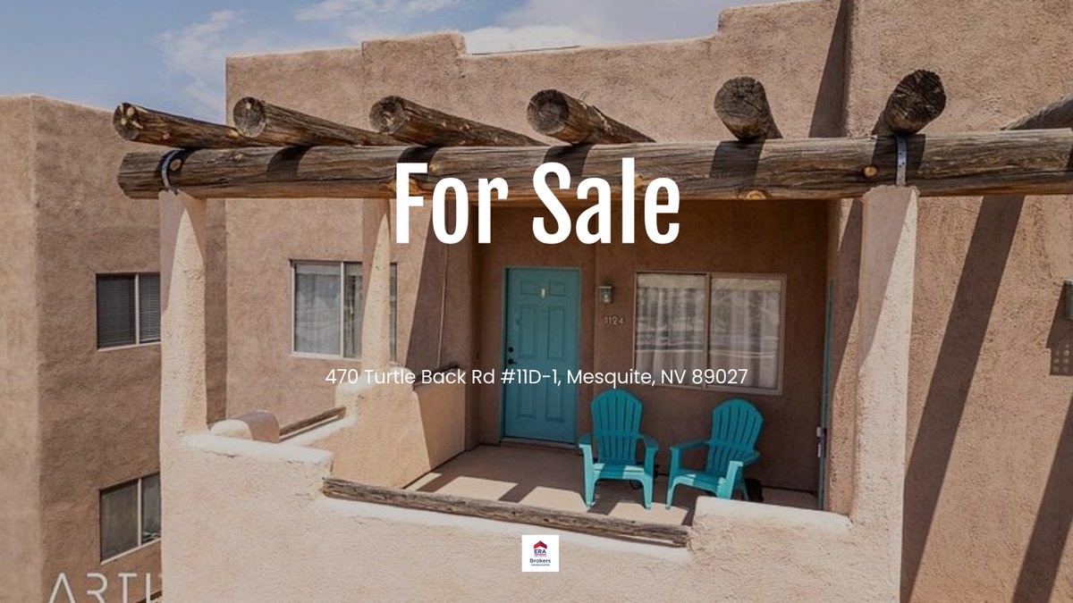SeniorsREAgent's tweet photo. View-filled living in Mesquite, NV! 🌄 $199,900 for a 2BR/2BA condo with new HVAC &amp; upgrades. Move-in ready! DM for your tour. 🏡 https://t.co/aUN4odi6lI