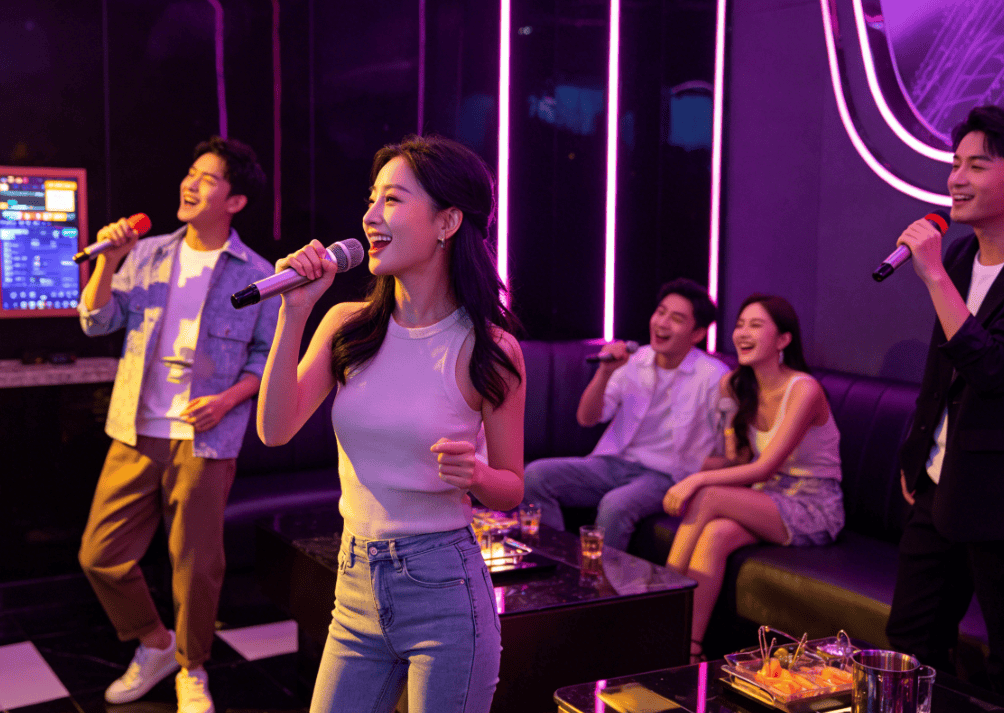 Valentinajara1's tweet photo. This Friday night, grab your crew, step into the KTV, and belt out your favorite tunes till dawn—cheers to nonstop fun and silly, unforgettable sing-alongs! https://t.co/TTrW6teLsJ