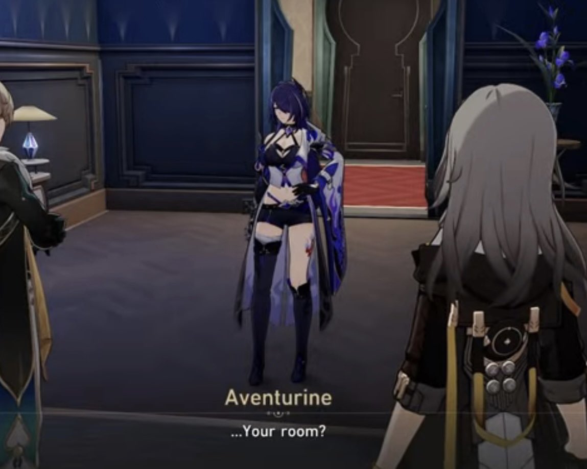 AventurineMains's tweet photo. they remade this aventurine and acheron scene 😭 https://t.co/6JVOyk1Eok