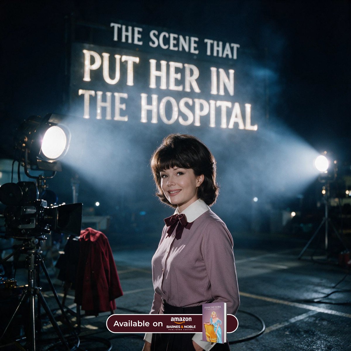 YorkTrail's tweet photo. A freezing nighttime scene for Perry Masonlooked dramatic on screen. Days later, Francine was hospitalized with double pneumonia.

The glamour viewers saw often hid a very different reality.

Available on Amazon.
https://t.co/oHK5Y2Lbuv

#FrancineYork #PerryMason #RaymondBurr https://t.co/ODA9iCq34X