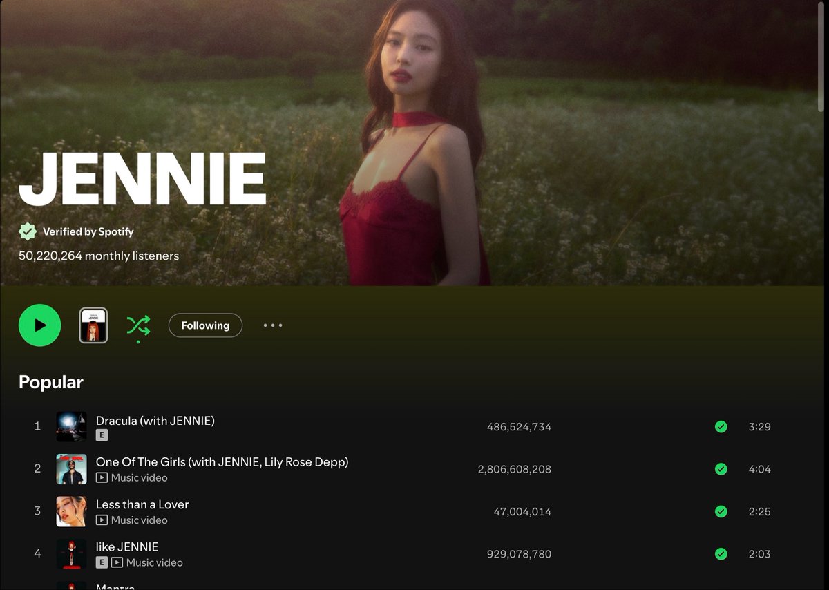 p1nks4vage's tweet photo. jennie’s new spotify layout is so beautiful… we have truly entered a new era oh my god https://t.co/ZOrxKjGgiM