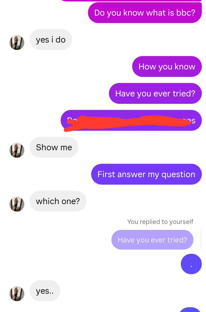 Cuckspsy's tweet photo. He sent his wife ig
And I asked her if she tried bbc
Guess what 
She said yes...
Dm if you want to test your wife with out mentioning you... https://t.co/Esj16T2aZH