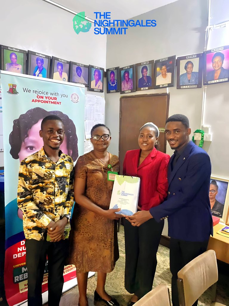 NightingaleSum's tweet photo. A valuable engagement with Mrs. Rebecca Ishabiyi, Director of Clinical Nursing Department, UCH.

We appreciate her time, warm reception, and insightful contributions towards the vision of The Nightingales Summit.

#TheNightingalesSummit #NursingLeadership #UCH https://t.co/2O1ltwI914