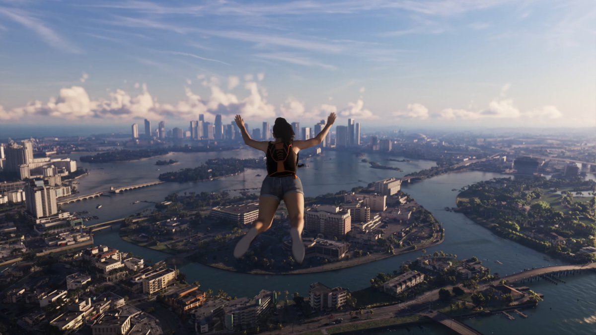 HYPEX's tweet photo. 4K GTA 6 SKY VIEW (On Base PS5) https://t.co/JmW95ZkeXi
