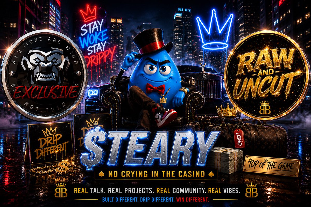 Cosma9861's tweet photo. Some people build a NAME.

WE’RE BUILDING A WHOLE DAMN BRAND. 🔥

🎙️ RAW & UNCUT
💧 $TEARY
🦍 BEN’S EXCLUSIVE TG

Three forces.
One vision.

We’re not here to blend in.
We’re here to SET THE STANDARD.

The brand is building.
The community is locked in.
And we’re just getting started. 🚀

RAW. EXCLUSIVE. TEARY.

A TRIFECTA YOU CAN’T IGNORE. 💧👑🔥