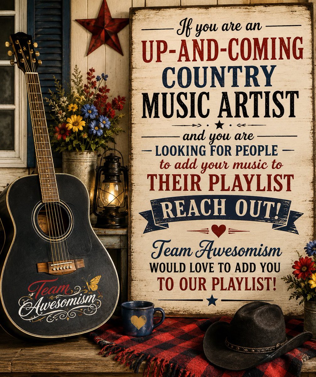 AwesomismMom's tweet photo. We love Country Music at @TeamAwesomism we work with several up-and-coming country music artists… We use their music on our videos an our podcast… And we add them to our playlist so every time me and Peyton are out driving around especially when we’re heading  to Orlando, which is an hour and a half away, we listen to that playlist to give them the numbers! So if you’re an up-and-coming country music artist, would love to add you to our playlist