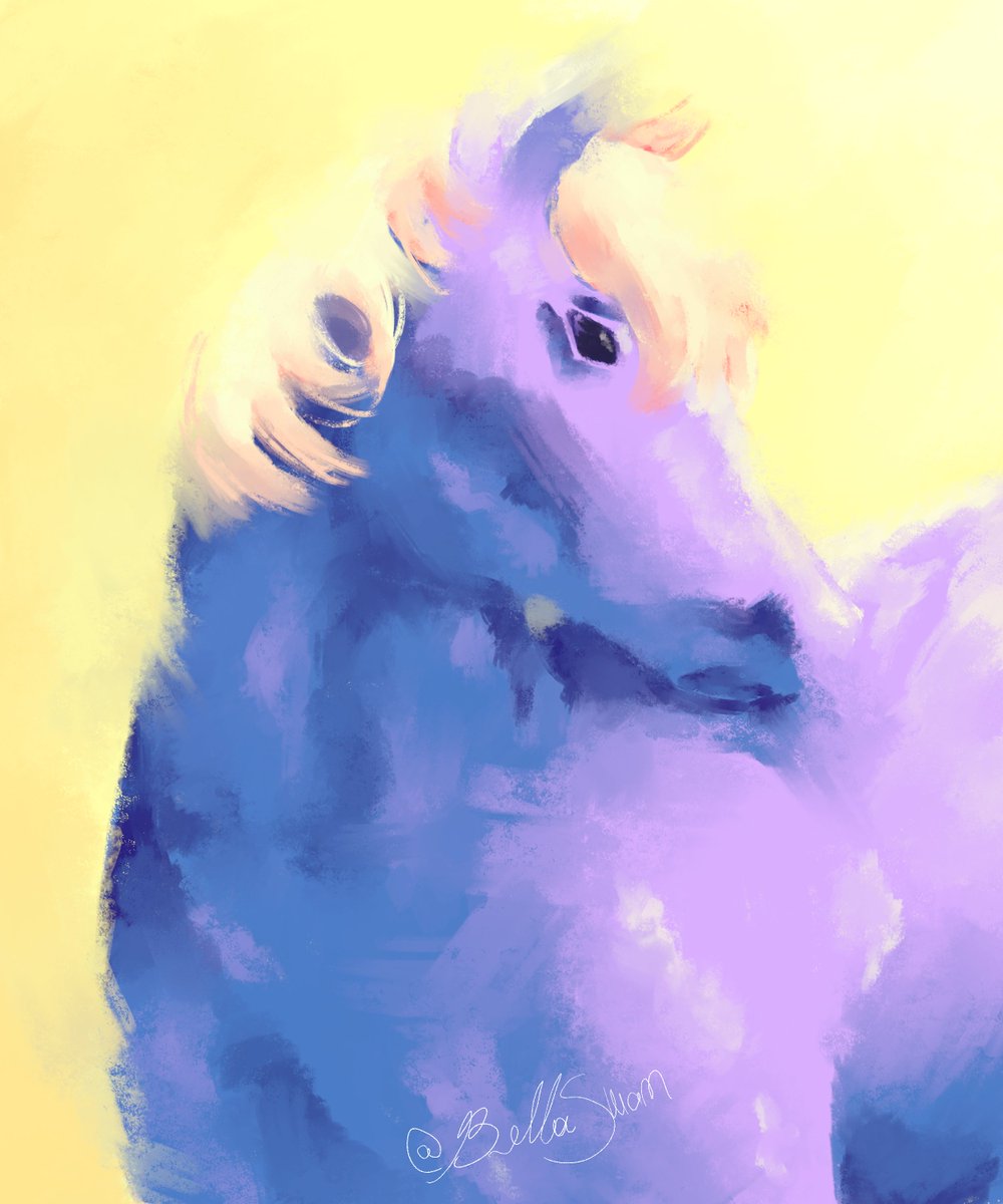 Allienadou's tweet photo. Uma pintura simples de um cavalo usando a teoria das cores

#teoriadascores #colorteory #horse #art #artist #artista #brasil https://t.co/TdGoESaQvD