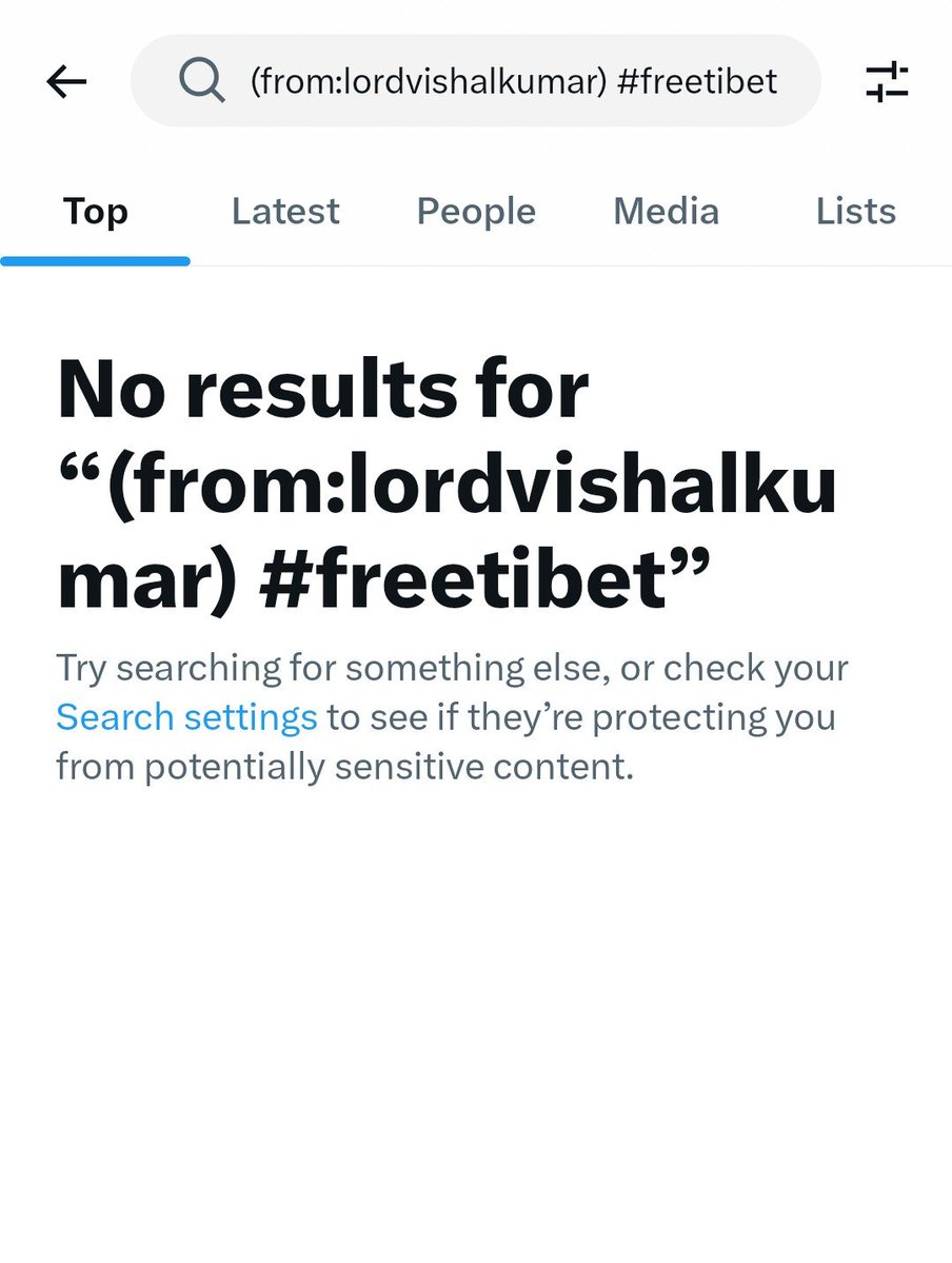 ProphetSaarthi's tweet photo. @lordvishalkumar Not even a single post for free tibet vatsa https://t.co/vJEF398urP