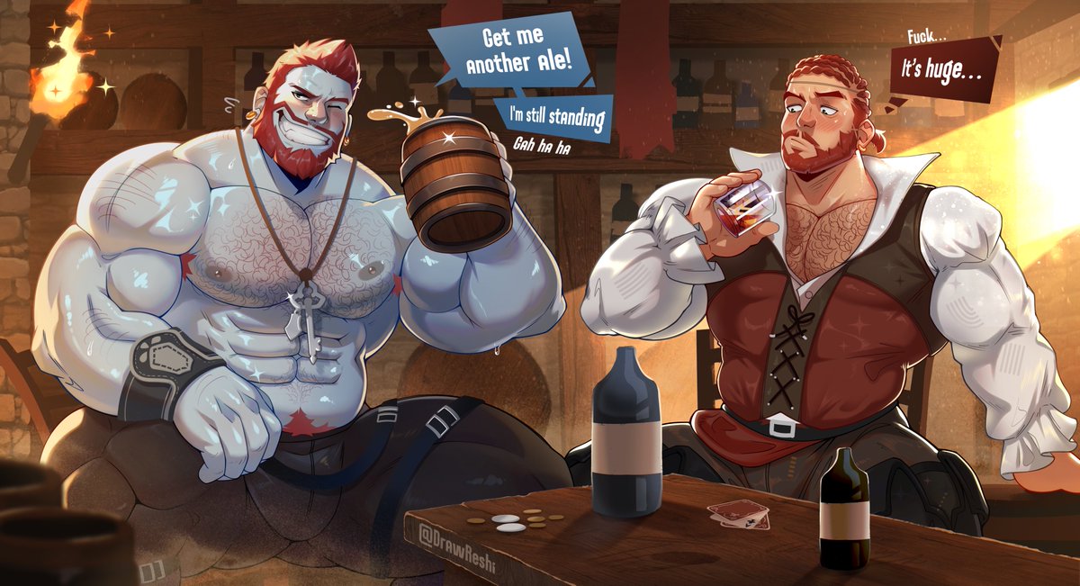 DrawReshi's tweet photo. Bar Talk🍺💦

For @mostlybrowsing https://t.co/oIB1wlOL9W