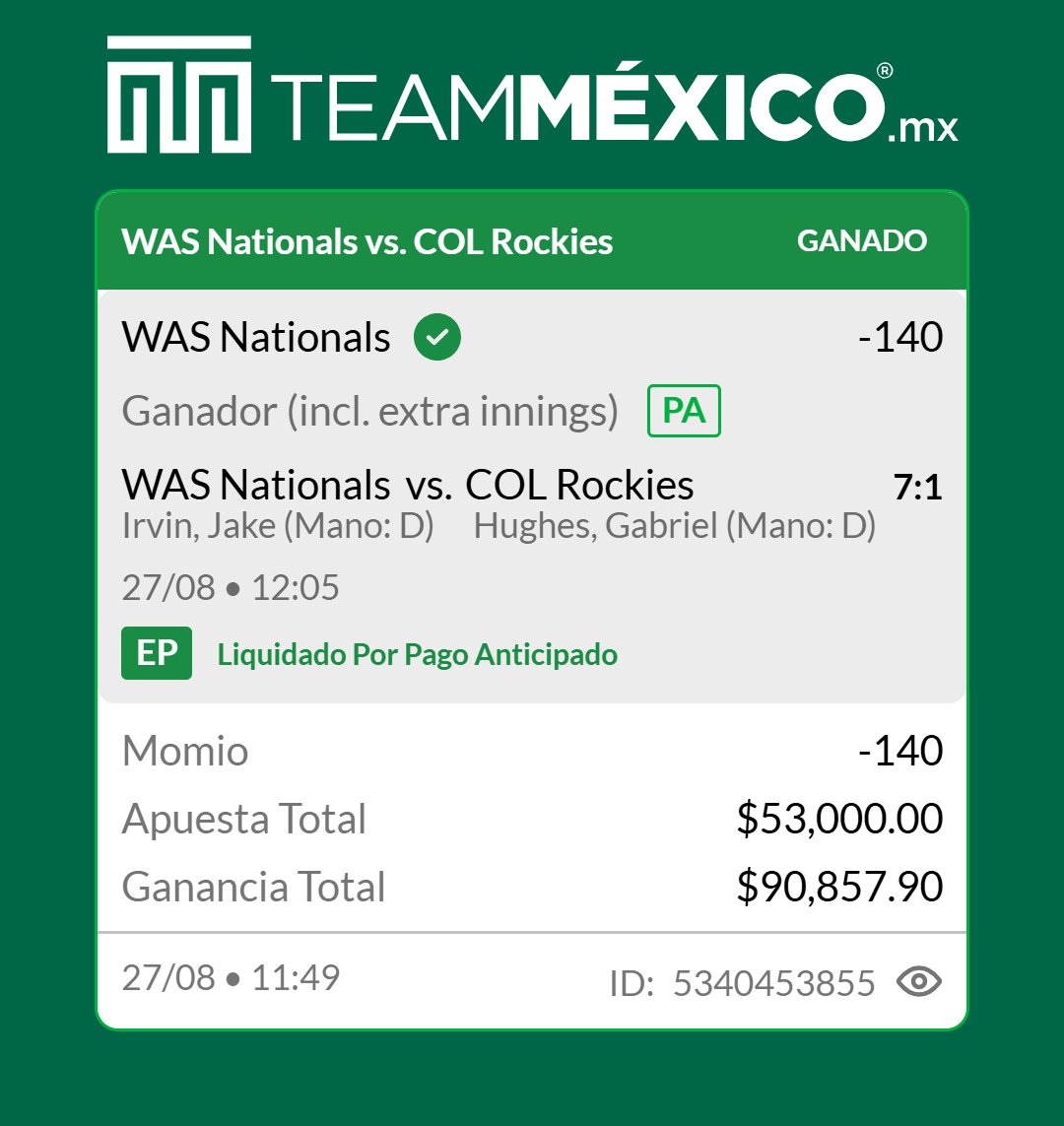 GallitoVip's tweet photo. SE GANA EL FREE PICK SIN PROBLEMAS ✅ 

Me gustaba mucho la victoria de Nats tanto así que decidí compartirla con ustedes

Así iniciamos el día ahora vamos por nuestra jugada grande en nuestro grupo exclusivo de hoy 💪

Los dejé gratis en mi canal de Tipster Chat 👇🏻 

https://t.co/09i4YQo2tY
