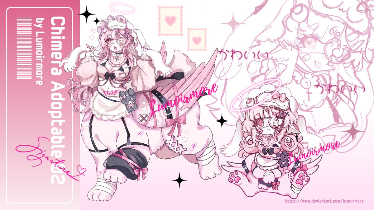 lumoirmore's tweet photo. Jiraikei Chimera adoptable auction[OPEN] by Lumoirmore on DeviantArt https://t.co/cg9Pz2SM96

#adoptables #chimera #adoptableauction #jiraikei https://t.co/UJuwzjFEAc