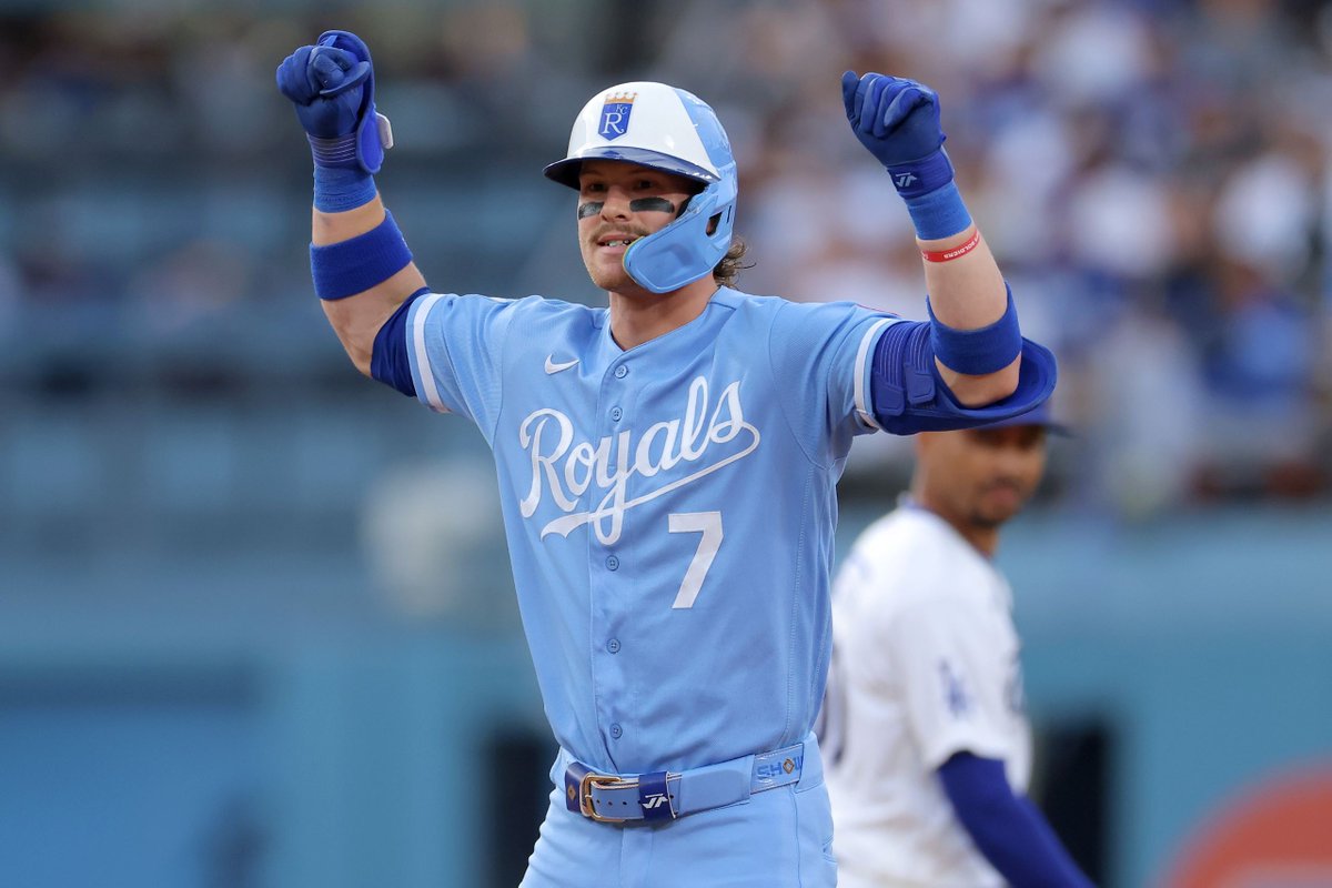 BaseballAmerica's tweet photo. 2030 will be a pivotal year for the Kansas City Royals. Here's why:

• Bobby Witt Jr.'s contract has its first available opt-out.
• KC's new downtown stadium is scheduled to open.
• The Royals' current top three prospects should all be MLB contributors.

John Coppolella has more reason for optimism in KC, STL & MIL:
https://t.co/vCDwsQLG1p