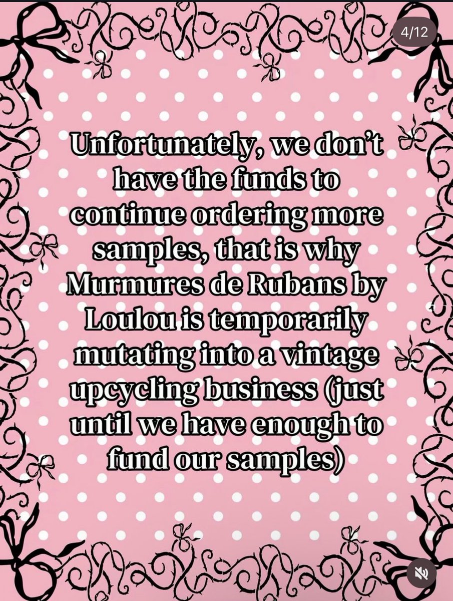 D_Walkure's tweet photo. Expected update about murmures de ruban. I’m glad it stopped before she started scamming people. 

Kids pls don’t jump into Lolita thinking you can make easy money it’s not like that. Fashion is not an industry you casually get into. https://t.co/31YPBCvFVZ