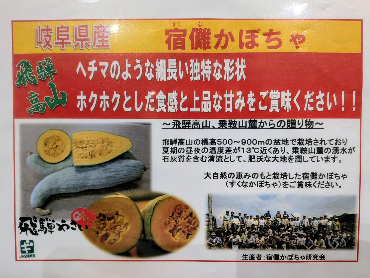 gisyun's tweet photo. 今朝の豊洲市場・政義青果、岐阜県より宿儺かぼちゃが入荷しました♫　こんな形ですがほくほく甘い😄　４回しか入らない期間限定品です❗ #政義青果 #豊洲市場 #宿儺かぼちゃ https://t.co/yvyIVHYpM4