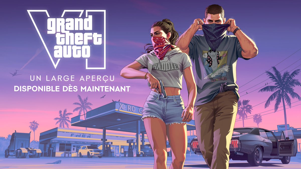 PlayStationFR's tweet photo. Grand Theft Auto VI : Un large aperçu est désormais disponible sur Netflix. Précommandez le jeu sur le PlayStation Store : https://t.co/19CelyM29F https://t.co/ZP8w5qMU5T