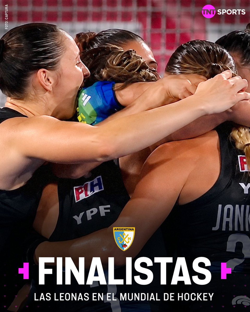 TNTSportsAR's tweet photo. ¡¡LAS LEONAS SON FINALISTAS DEL MUNDO!! 🇦🇷🏑  Tras vencer 1-0 a Australia en la semifinal, la Selección Argentina de Hockey Femenino clasificó al partido decisivo por séptima vez en la historia.

🏆 Ahora, se enfrentarán a Países Bajos el próximo sábado a las 11.

¡Vamos, Argentina! 💪🏻
