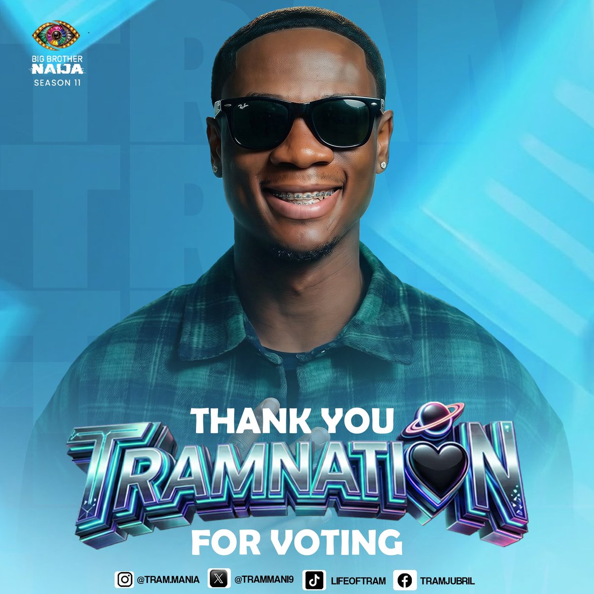 Trammani9's tweet photo. Thank you, TRAMNATION, for riding with Tram this week. ❤️

It was a week filled with eye-opening experiences, unexpected moments and lessons, but through it all, you stood tall and fought with him till the very end. 

Tram is lucky to have a nation that never backs down. We appreciate every vote, every effort and every bit of love. 

TRAMNATION, we did this together! ❤️
#Tram #BBNaija