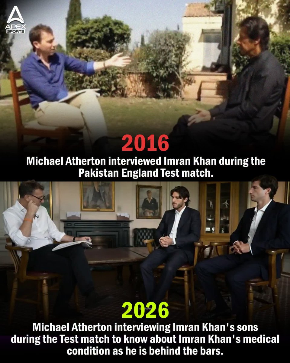 PTIKPOfficial's tweet photo. Imran Khan's sons interviewed by Michael Atherton at Lord's! https://t.co/8LUOmEFClE