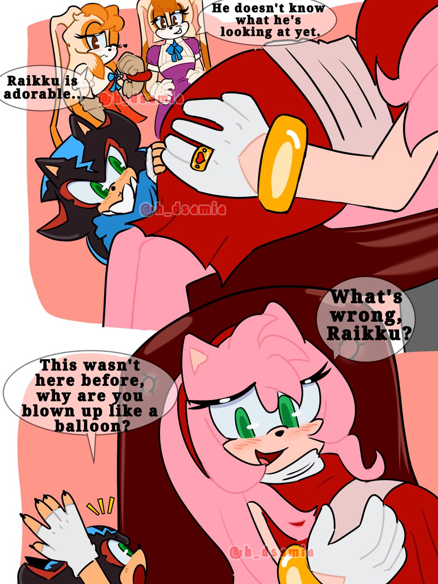 samiaships's tweet photo. "Inocente 🩷🧡" #Barkamy #amyrose #sonicthehedgehog #brakthebear #shadowthehedgehog #sonadow #shadonic https://t.co/Dw4q0srHoY