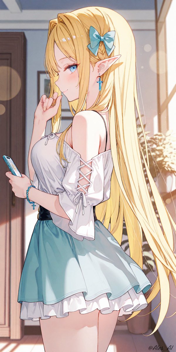 Ales_AI's tweet photo. "Good morning! Let's do our best today too" 💕✨
「おはようございます！今日も頑張りましょう！」

SFWイラスト https://t.co/dJrmiM9BnO