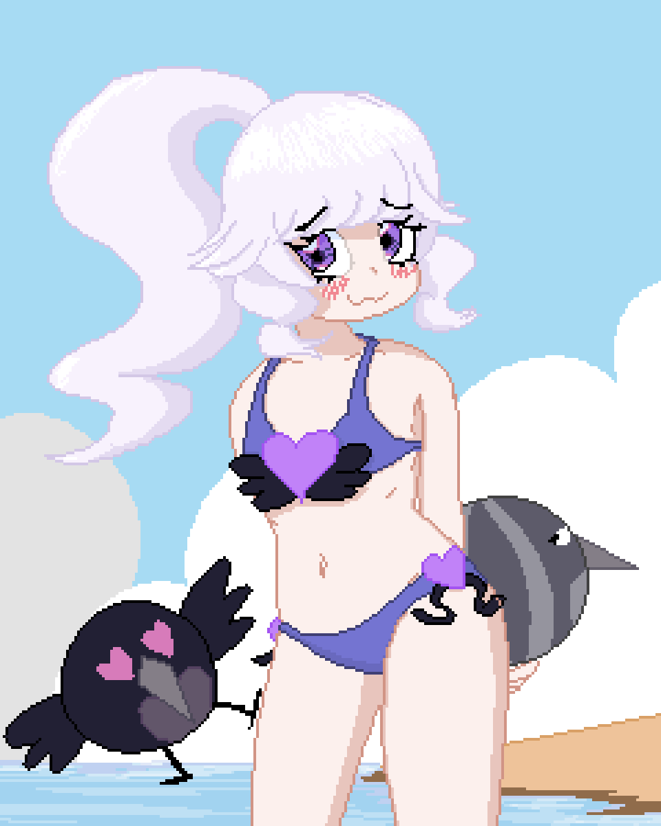 terrmerur's tweet photo. Beach day with Elisia and da boggles!

#Eliseum #ENVtuber https://t.co/Z3vsIM7TT3