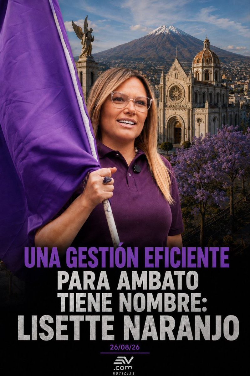 MechEspinosa's tweet photo. Puro Ambato, Lisette Naranjo representa trabajo y preparación con ADN Ecuador, menos promesas y más hechos con ese sabor ambateño que nos une. https://t.co/Cln5fytcxA