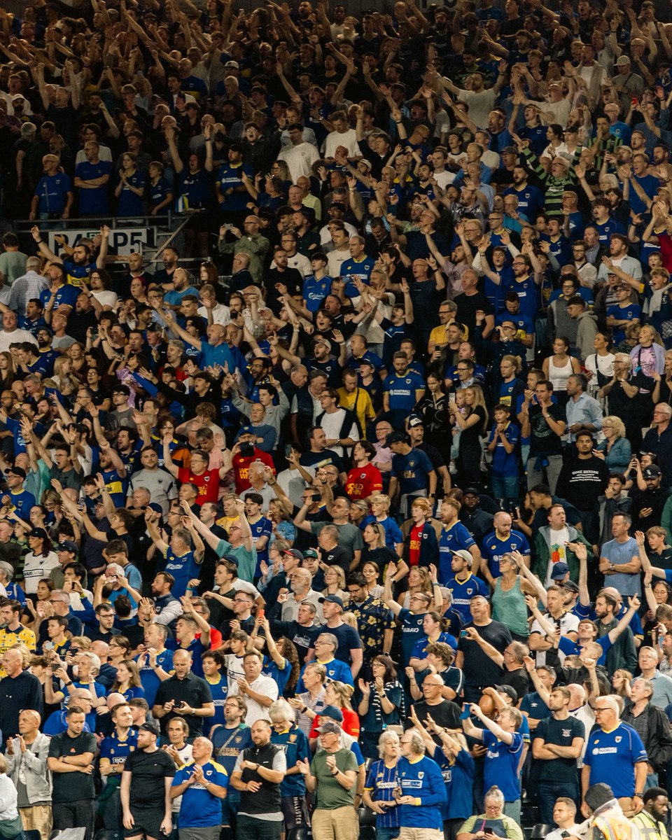 AFCWimbledon's tweet photo. A massive thank you to the 4,973 Wimbledon fans who took over the Putney End tonight - brilliant support all the way! 💛💙👏 https://t.co/tWidpqu4HZ