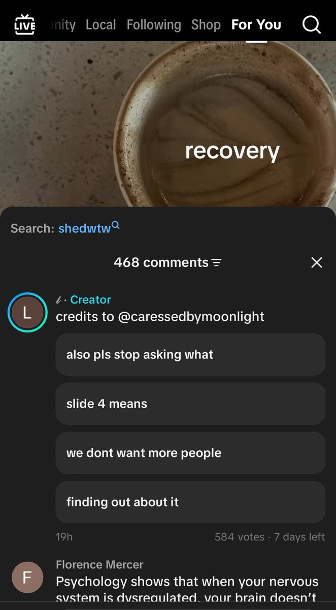 mewpengu's tweet photo. Slide 4 said shedtwt btw and what the fuck do you mean you dont want more people finding out while posting this bs? I actually hate how braindead some tiktok users are https://t.co/uQ1Yvx8dEP