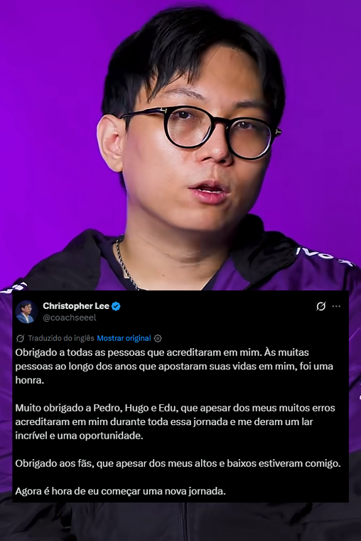 maisesportsbr's tweet photo. 🚨 A Vivo Keyd Stars anunciou oficialmente a saída de SeeEl da organização

Após o comunicado, o treinador também se manifestou nas redes sociais em tom de agradecimento:

"Obrigado a todas as pessoas que acreditaram em mim. Para as muitas pessoas que, ao longo dos anos, apostaram suas vidas em mim, foi uma honra. [...] Obrigado aos fãs, que apesar dos meus altos e baixos estiveram comigo."