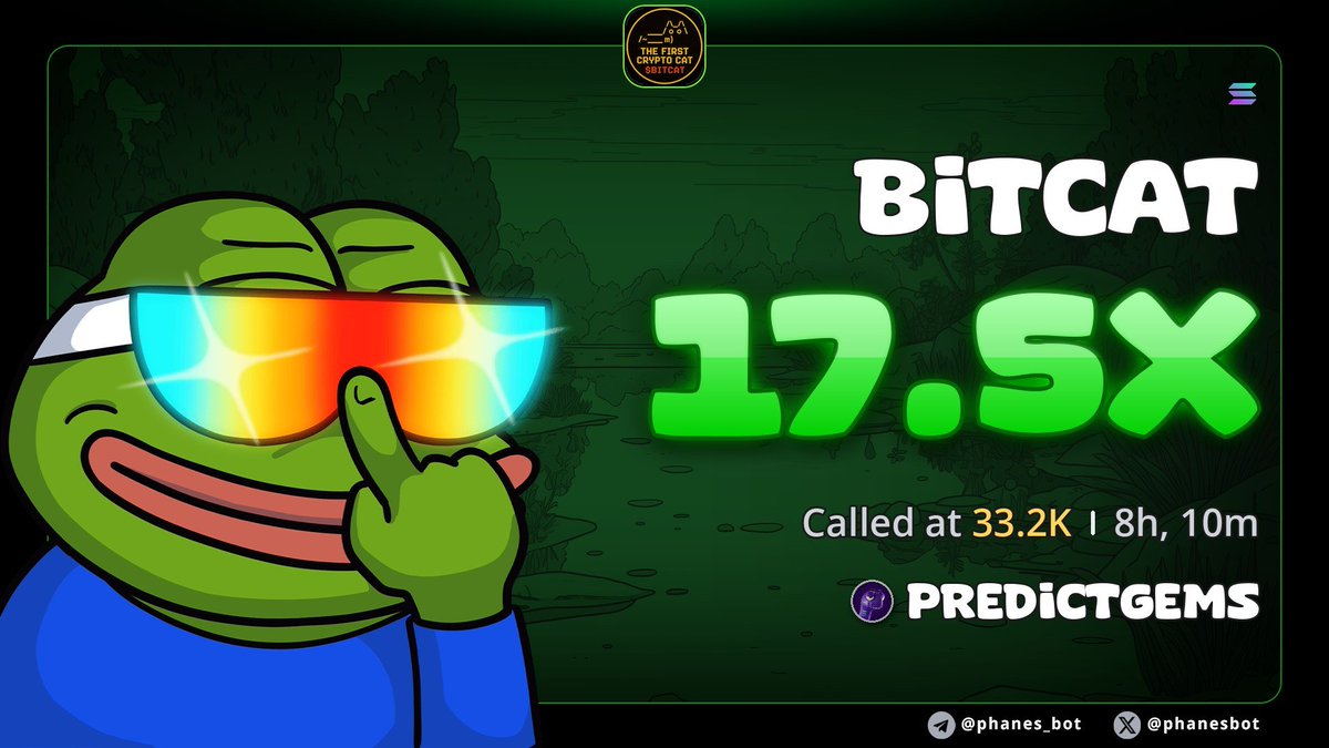 PREDICTGEMS's tweet photo. Still printing 17x pump on $BITCAT

EBLUKPgx5FvTUBU6bTJi3aR8XVELSBdC5FiodSWQpump https://t.co/qGMdNzc5Ze