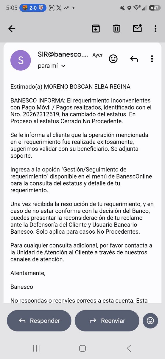elbitarmb's tweet photo. Hago pública denuncia contra la entidad @Banesco quienes aún y cuando tienen la evidencia de que mi transacción de c2p fue rechazada, me dan un caso no procedente! Quedándose con mi dinero, casi dos semanas despues! @SudebanInforma https://t.co/fbUltah5wE