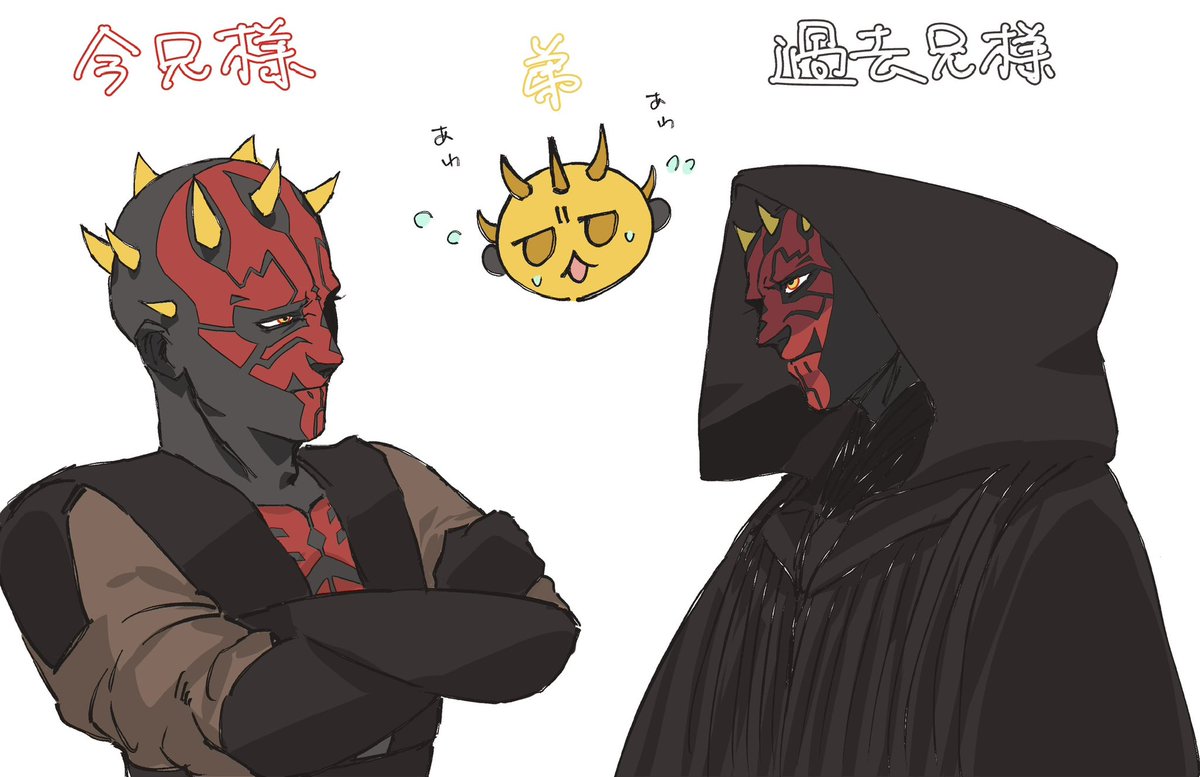 po_401t's tweet photo. 今兄様と過去兄様に挟まれるサヴァージ https://t.co/ZcmDWO8sGd