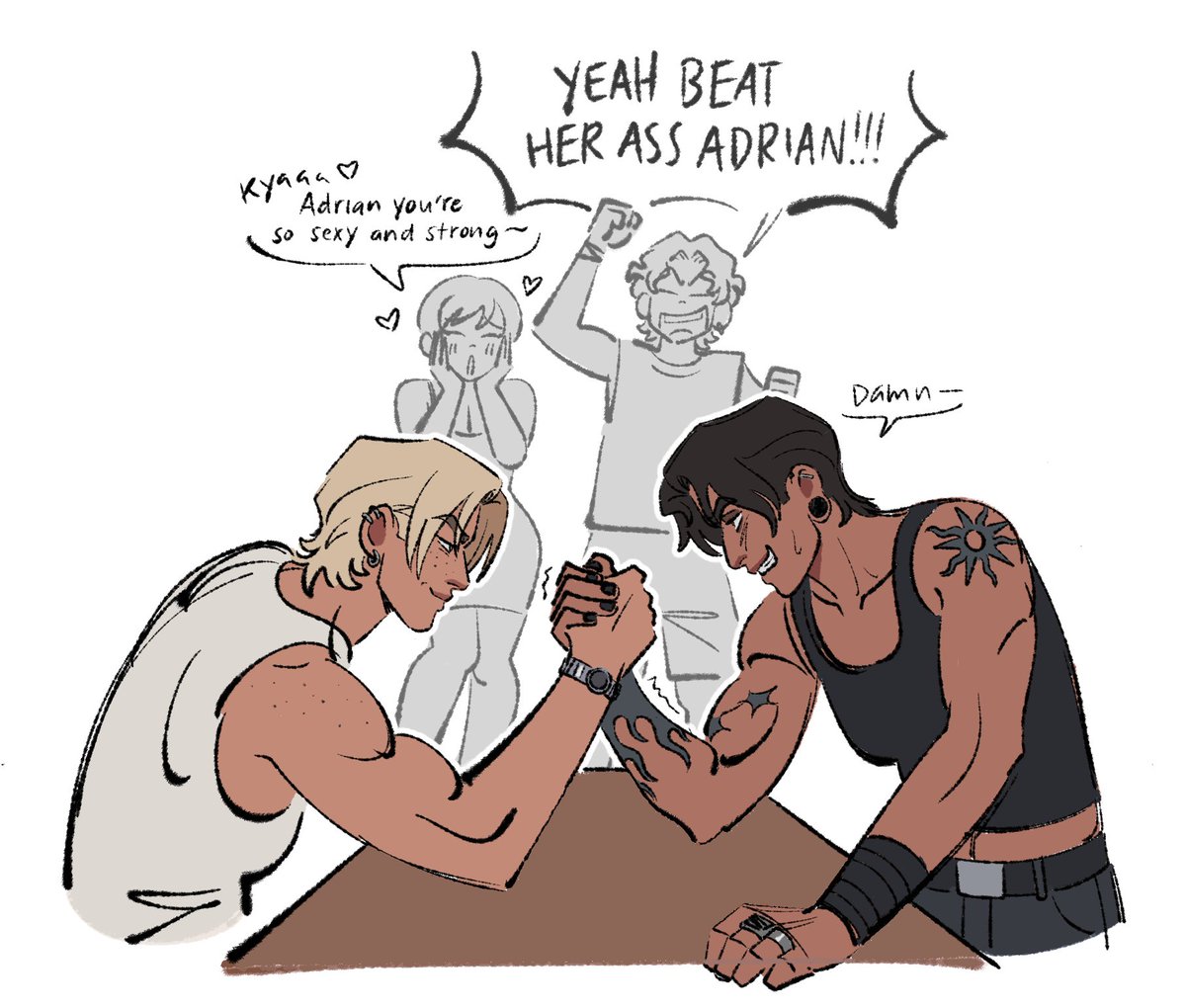 _marshiyan's tweet photo. butch arm wrestling action 😏 https://t.co/BSAefob6S2
