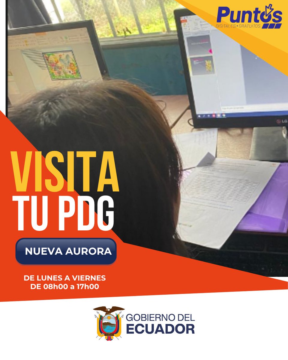 Nuevaaurora3's tweet photo. 💻 ¡VISITA EL PUNTO DIGITAL NUEVA AURORA! 💻

📢 Invitamos a toda la ciudadanía de la Cooperativa Nueva Aurora a utilizar nuestros servicios digitales gratuitos.
¡Ven, aprende y aprovecha este espacio creado para ti! https://t.co/bO4fgzu2Am