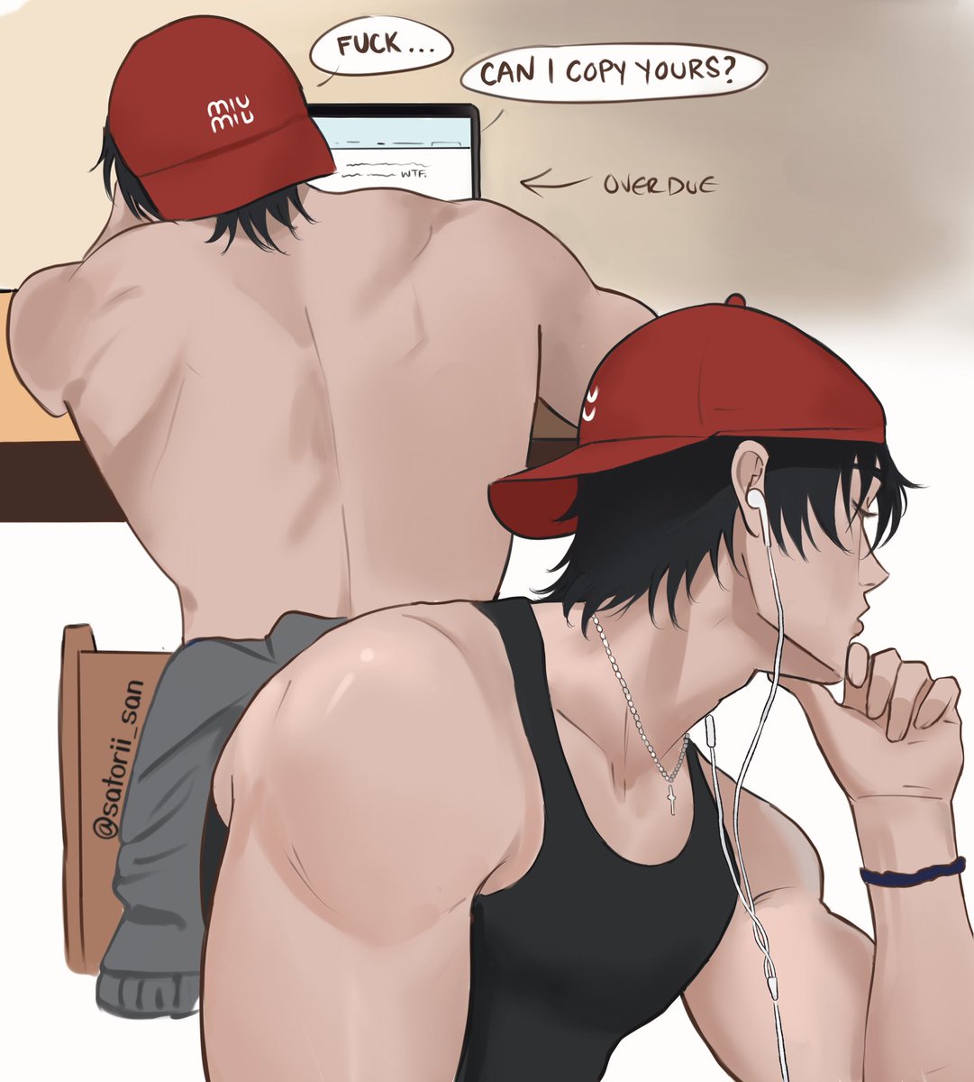 satorii_san's tweet photo. your college roomie🧢

#jjk #jujutsukaisen #toji https://t.co/33QtVP0E91