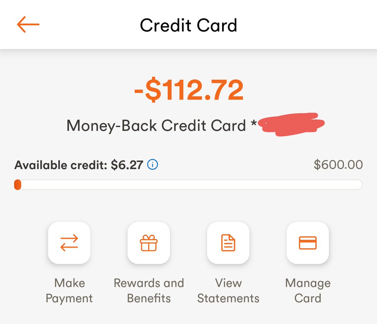 gerardokeefe's tweet photo. @TangerineHelps hey, quick question, what hell... why can I not make a $100 payment on a $600 limit when my available credit is $6? https://t.co/3VNywZ1oQ9