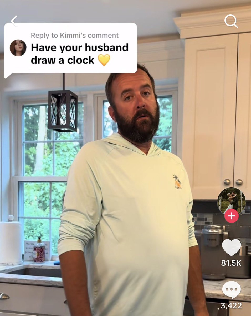 presidentgaysex's tweet photo. Bro that TikTok reel of the lady being in denial that her husband has early onset Alzheimer’s is stressing me out

He can’t even draw a fucking clock and she’s still telling medical professionals in the comments that it’s because he’s stupid 💔

I’m losing MY FUCKING MIND https://t.co/nTfeNMh9nh